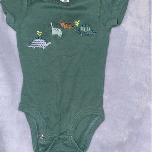 Dinosaur short sleeve onesie